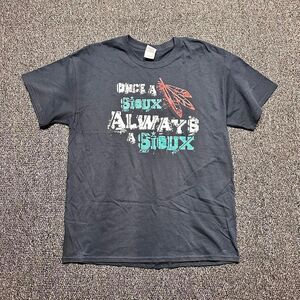 Once a Sioux Always a Sioux T-Shirt – Black – Size L